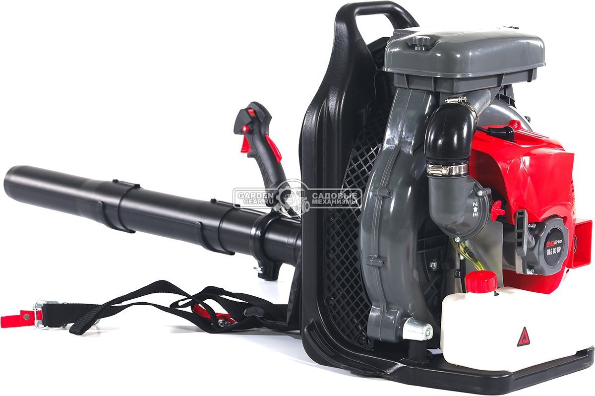 Воздуходувка бензиновая ранцевая EVOline BLG 80 BP (PRC, 79,4 куб.см., 4,5 л.с., 1190 м3/ч, 104 м/с, 11 кг)