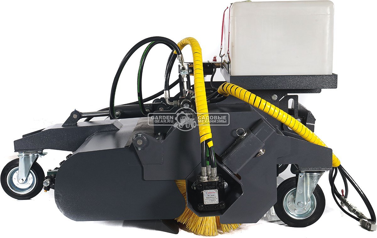 Щетка бункерная Baumech с системой орошения ширина 110 см., объем бункера 100 л., выгрузка гидравлическая, диаметр 400 мм., 180 кг.