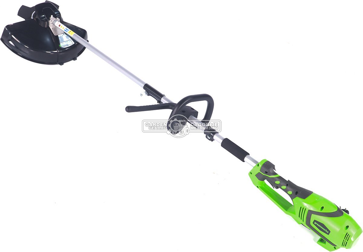 Электрокоса GreenWorks GST1246 (PRC, 1200 Вт, леска 2.0 мм + 4Т нож, J-ручка, 4.6 кг)