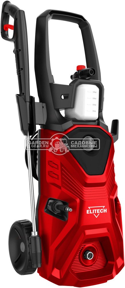 Мойка высокого давления Elitech М 1900РКП (PRC, 1900 Вт, 150 бар, 420 л/час, барабан + шланг 6 м, 8.7 кг)