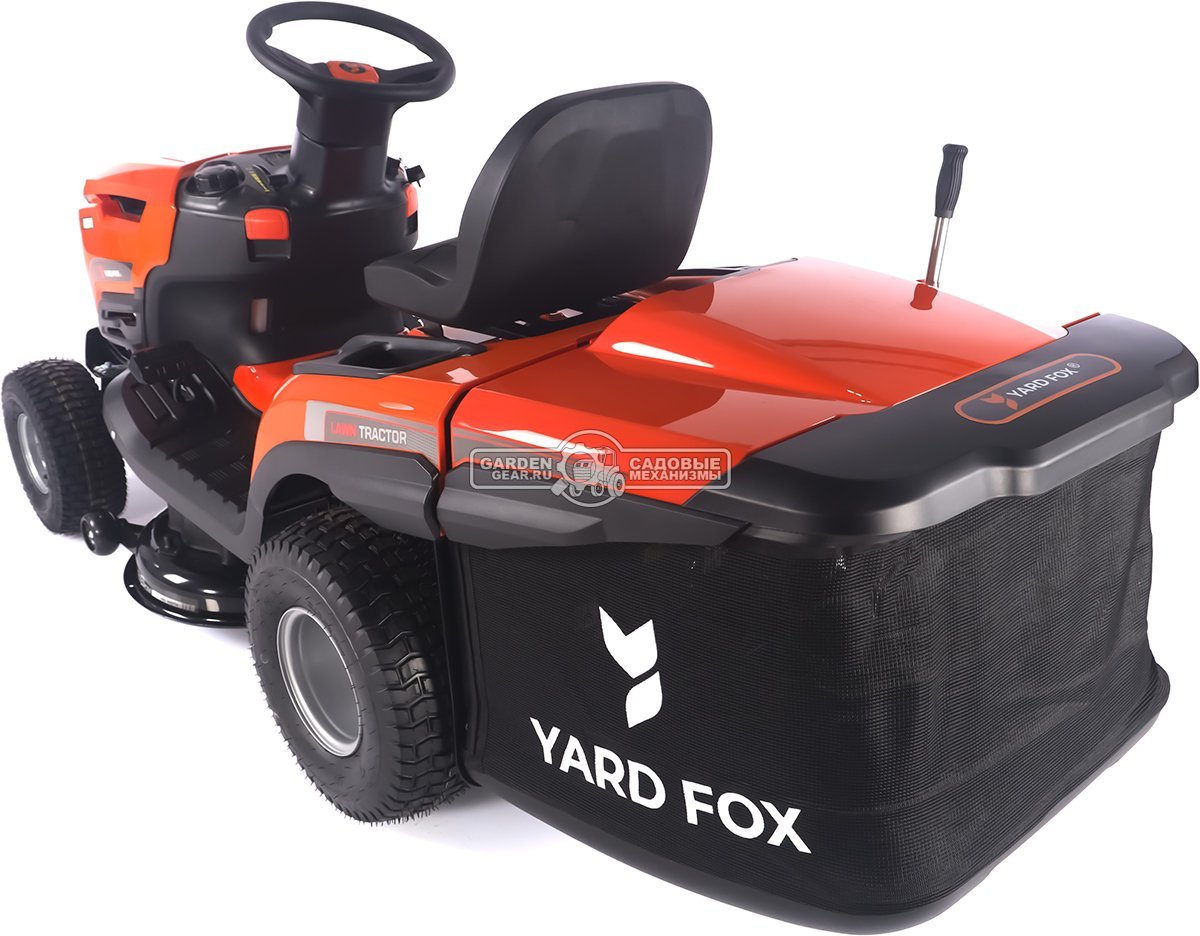 Садовый трактор Yard Fox Optima T 86 RBH (PRC, Loncin 432 куб.см., гидростатика, травосборник 260 л, ширина кошения 86 см, 190 кг)