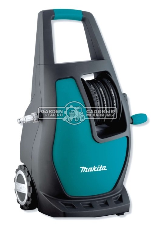 Мойка высокого давления Makita HW112 (PRC, 1600 Вт, 120 Бар, 370 л\час, барабан + шланг 5.5 м,14.1 кг)