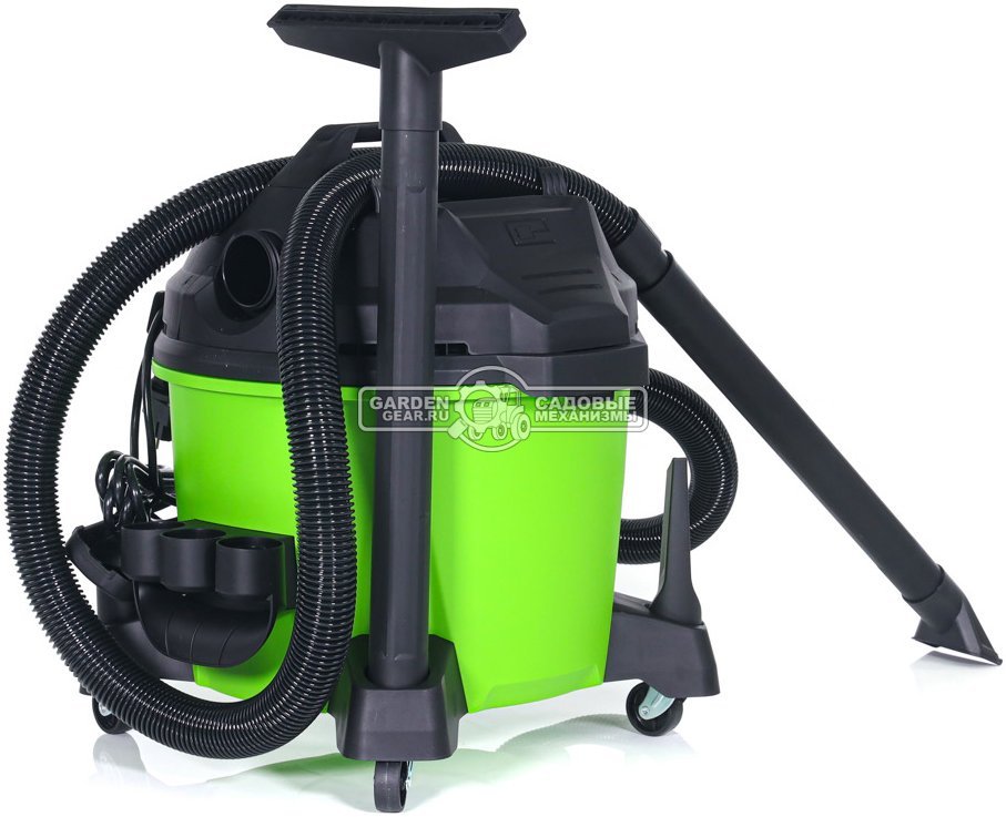 Пылесос GreenWorks G120WDV для сухой и влажной уборки (PRC, 1200 Вт, 3150 л/мин, контейнер 34 л, шланг 2 м, 8.4 кг)