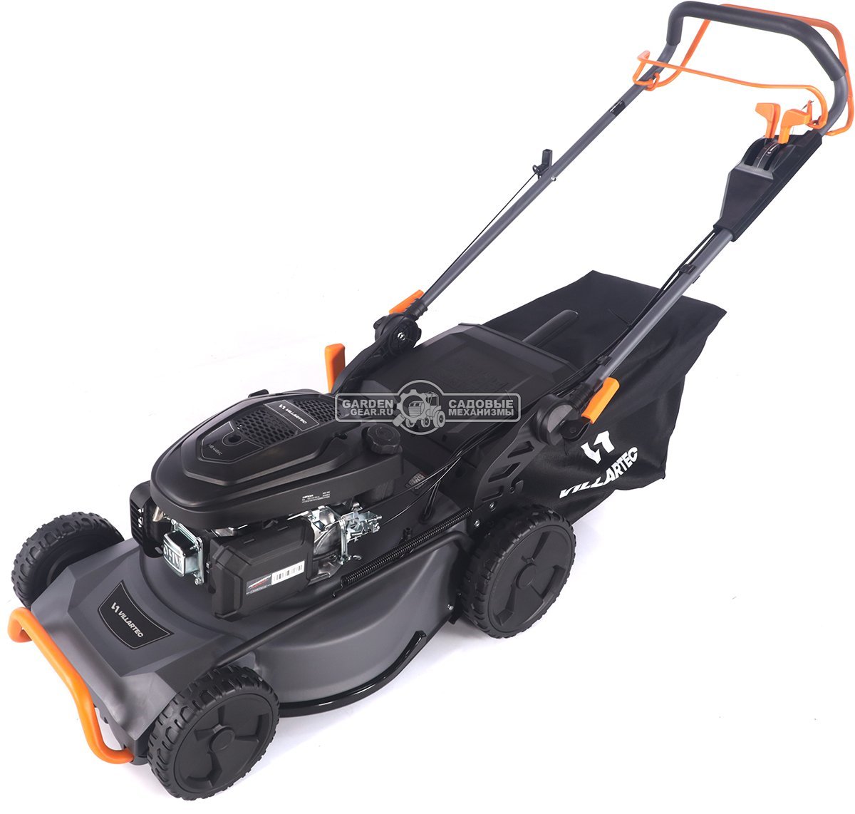 Газонокосилка бензиновая Villartec MB 448VC Commercial (PRC, 48 см, Loncin Ready Start 166 см3, сталь, вариатор, 4 в 1, 75 л, 30 кг)