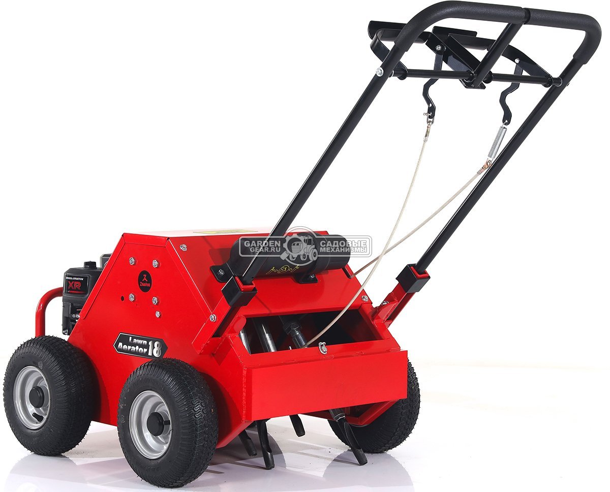 Аэратор бензиновый Zimani Lawn Core 18 (PRC, 48 см, B&S XR 6.5 л.с., сталь, пустотелые трубки, 100 кг)
