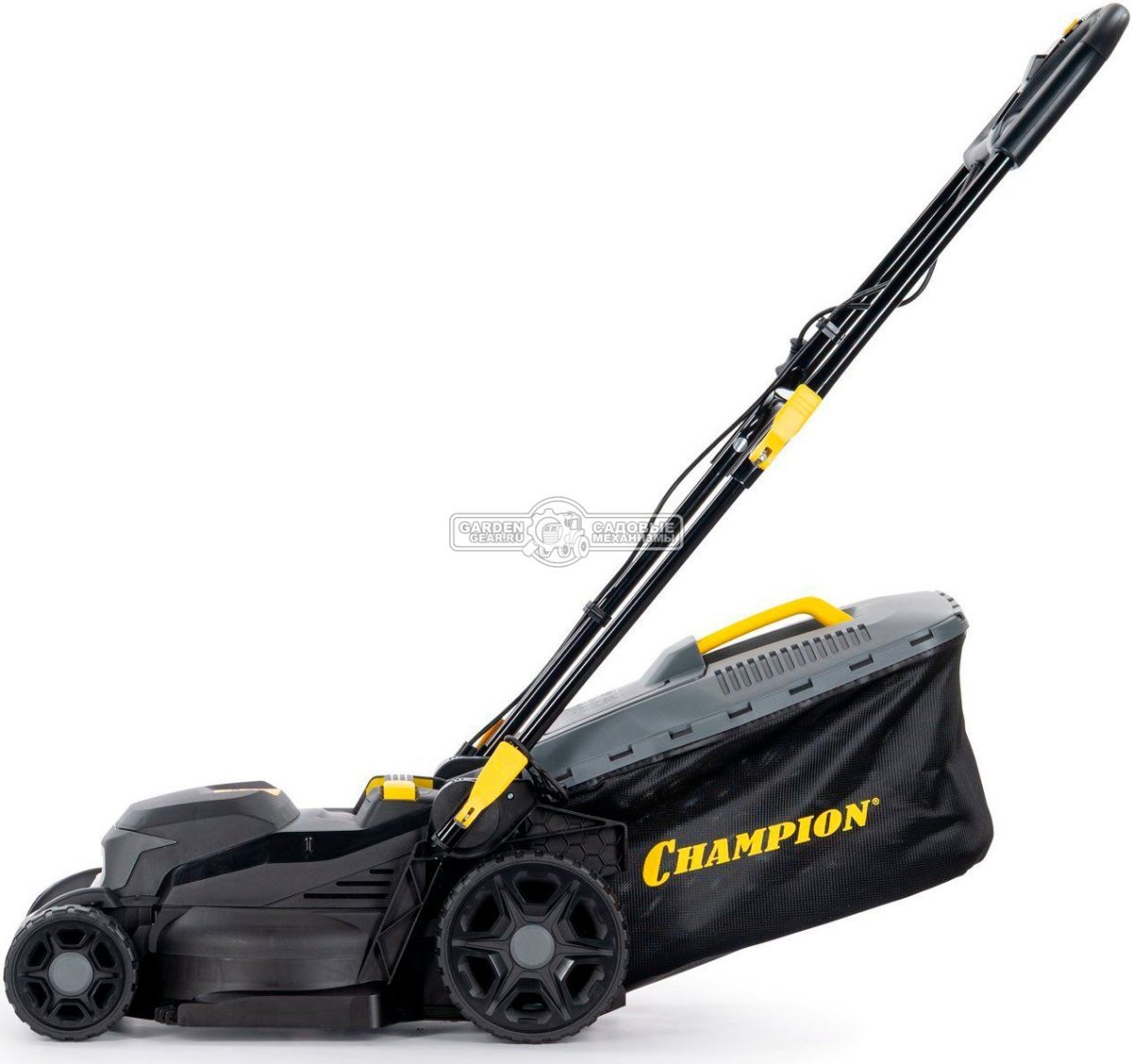 Газонокосилка электрическая Champion EM3716 (PRC, 1600 Вт, 37 см, пластик, 40 л, 13.7 кг)