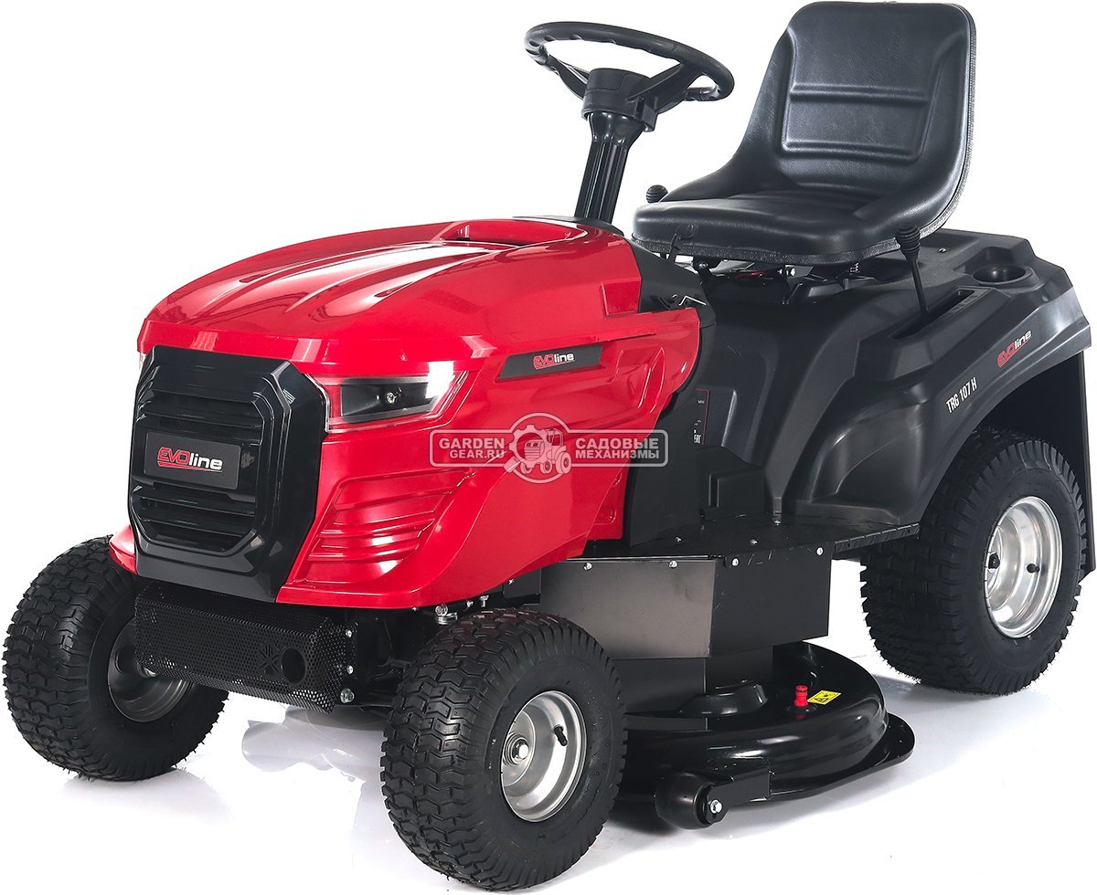 Садовый трактор Evoline TRG 107 H (PRC, Loncin, 546 куб.см., механика 5+1, ширина кошения 107 см., боковой выброс, 178 кг.)