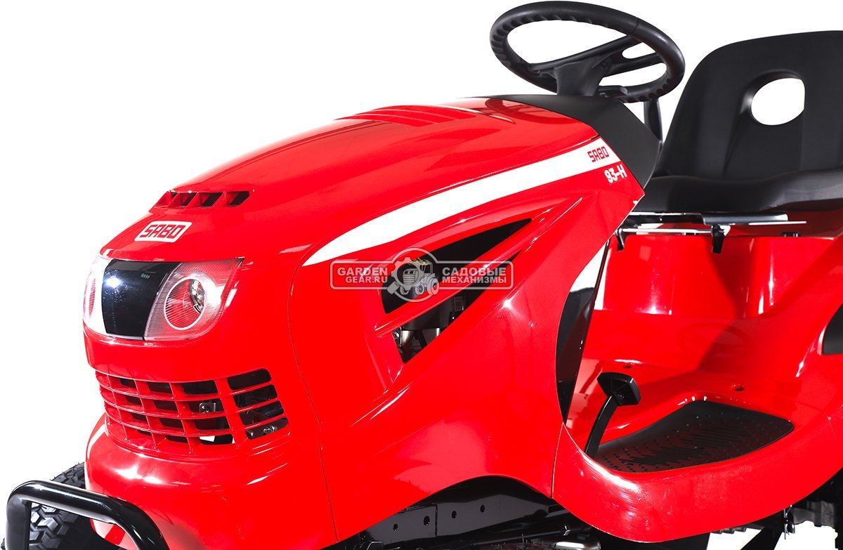 Садовый трактор SABO 93-H (GER, Sabo V-Twin, 708 куб.см., гидростатика, травосборник 250 л., ширина кошения 95 см, 237 кг.)