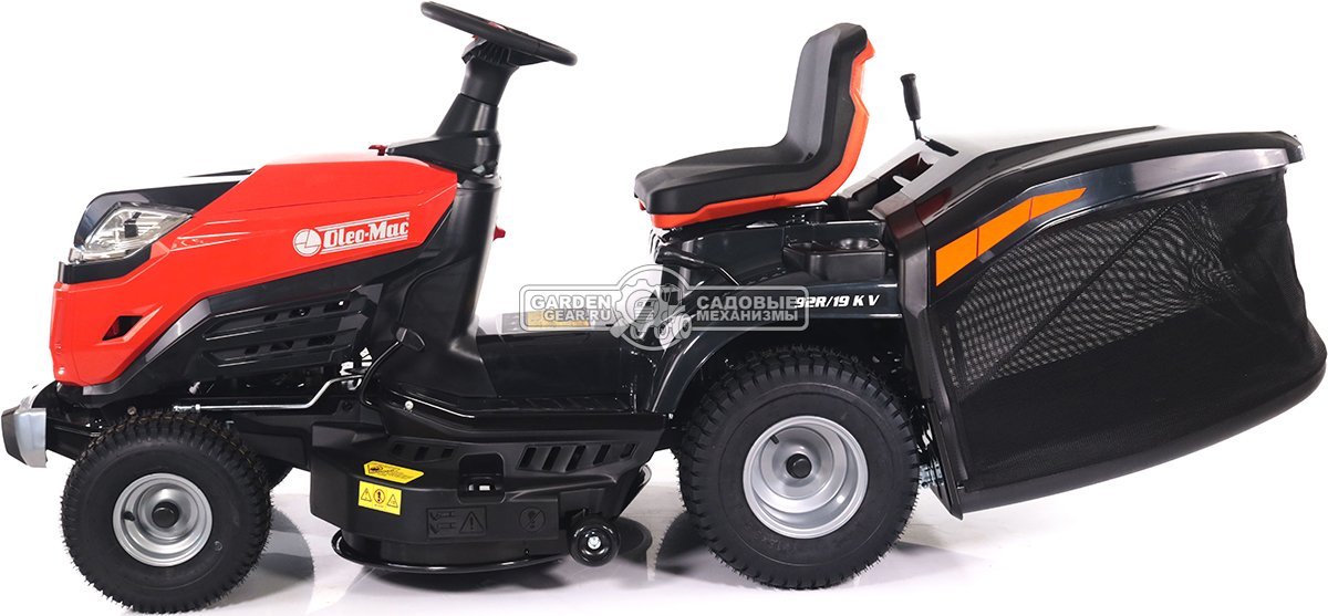 Садовый трактор Oleo-Mac OM 92R/19 KV (PRC, Emak K 1900 V-Twin, 586 см3, 92 см., гидростатика, травосборник 300 л., 198 кг.)