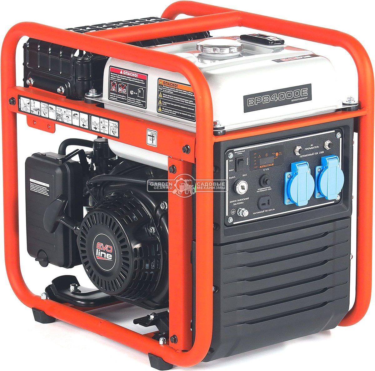Бензиновый генератор инверторный EVOline BPB 4000 (PRC, 224 см3, 3.8/3.5 кВт, 11 л, 33 кг)