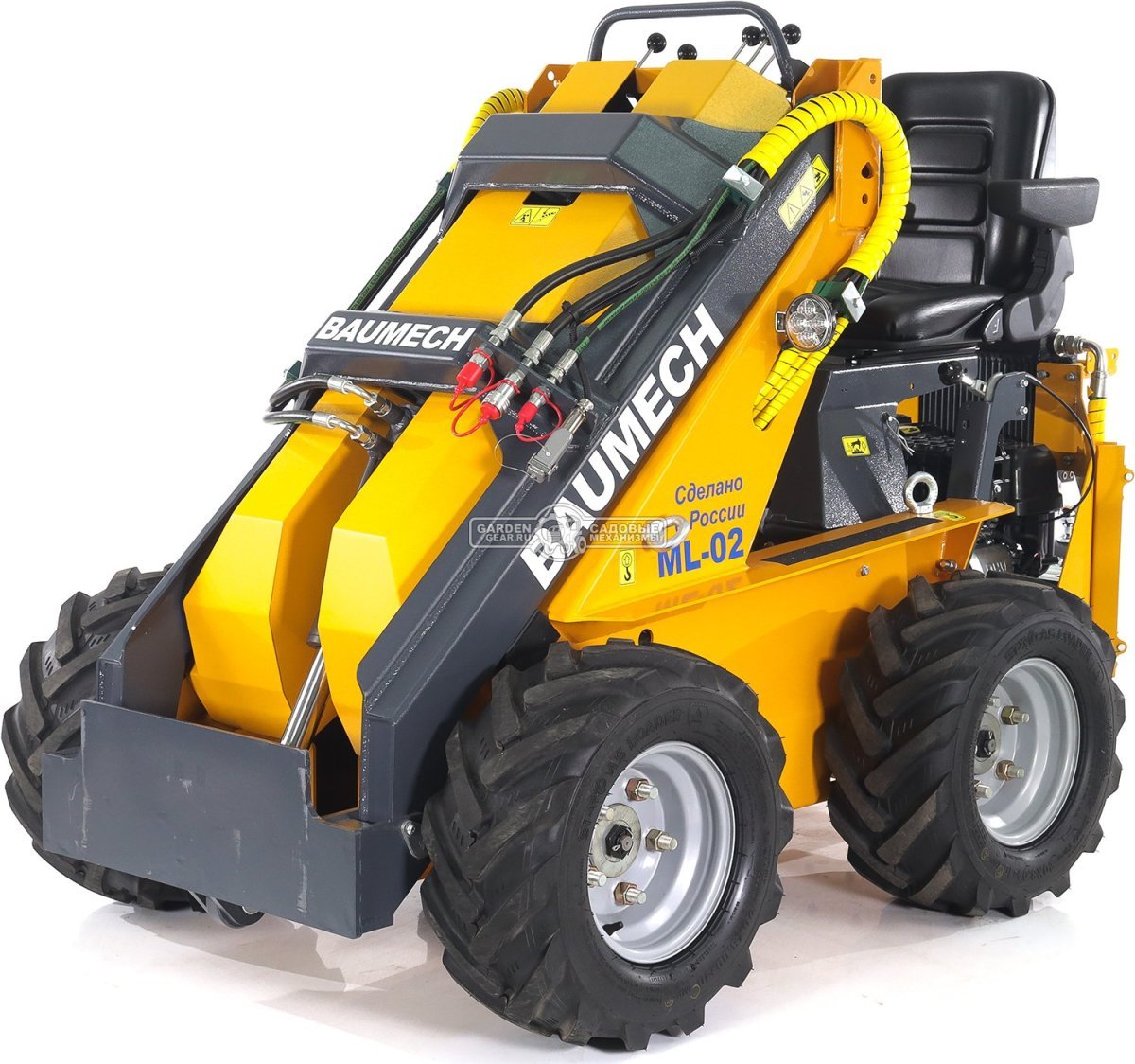 Универсальная машина мини-погрузчик Baumech ML-02 с двигателем Zongshen GB460E инжектор