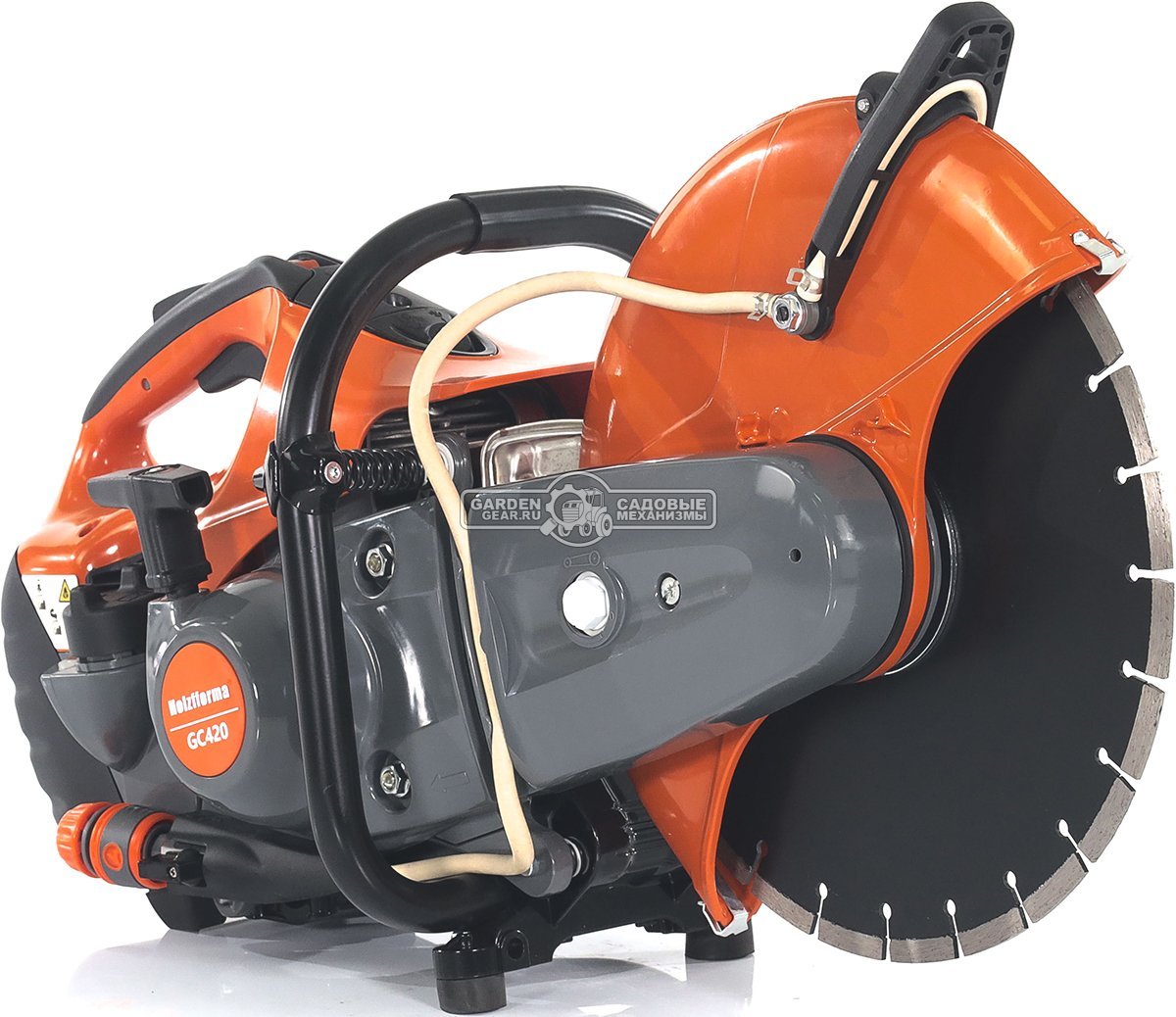 Бензорез Holzfforma GC420 14" (PRC, 66,7 см3, 3,2 кВт/4,4 л.с., диаметр круга 350 мм, глубина реза 110 мм, 9,6 кг.)