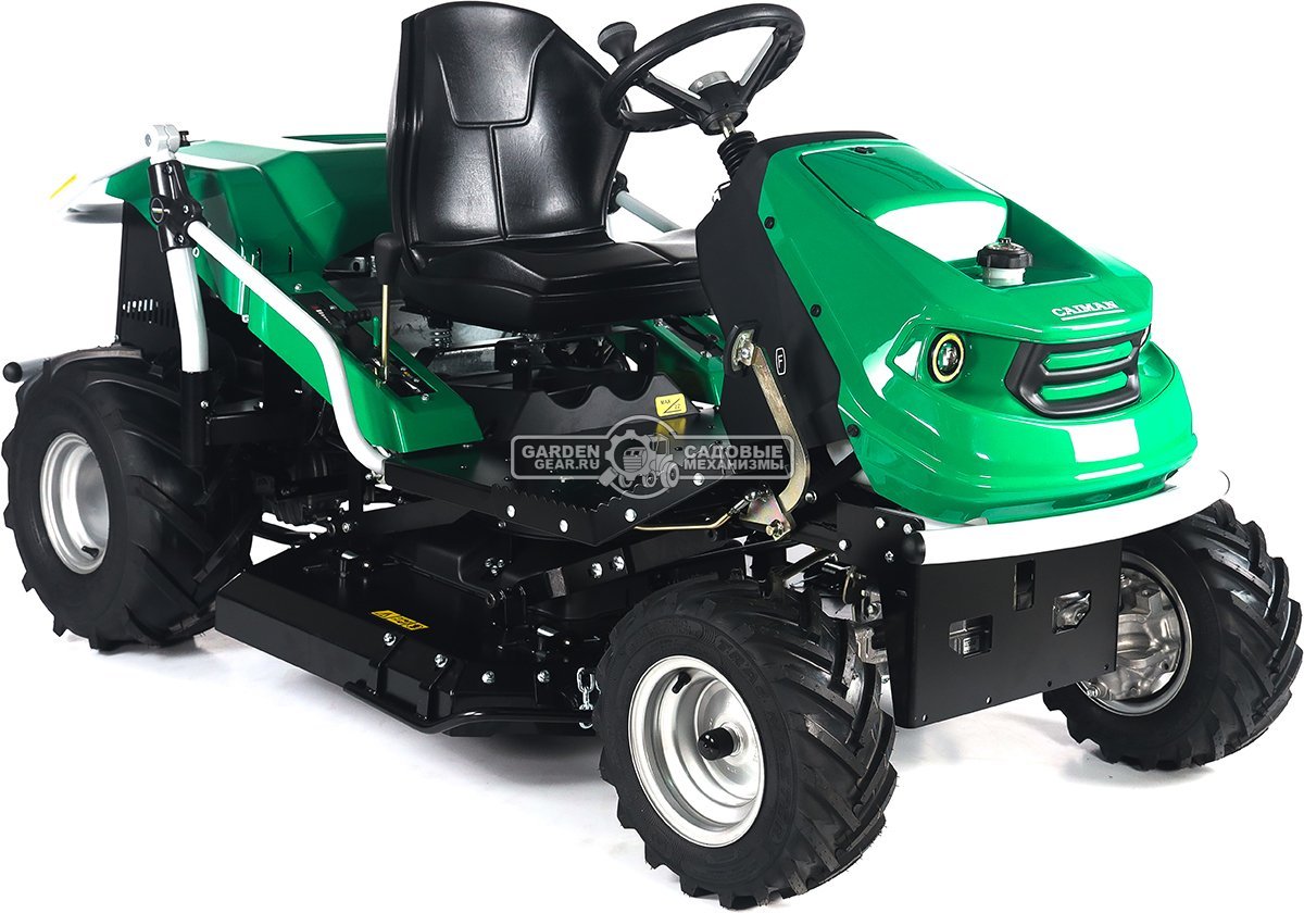 Садовый трактор для высокой травы и работы на склонах Caiman Croso Max 4WD 97D2C2 (CZE, Caiman V-Twin, 708 куб.см., 92 см, дифференциал, 349 кг.)