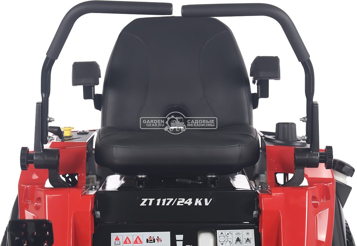 Садовый райдер Oleo-Mac ZT 117/24 KV с нулевым радиусом разворота (ITA, Emak K 2400 V-Twin, 708 куб.см., гидростатика, ширина кошения 117 см, 245 кг)