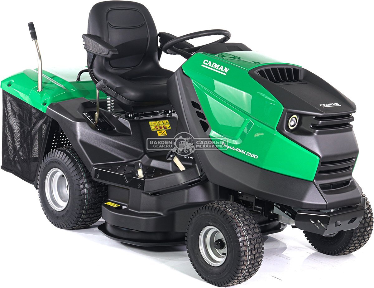 Садовый трактор Caiman Rapido Max 2WD 97D2K2 (CZE, Kawasaki FS600V, 603 куб.см., гидростатика, дифференциал, травосборник 300 л., 92 см., 232 кг.)v