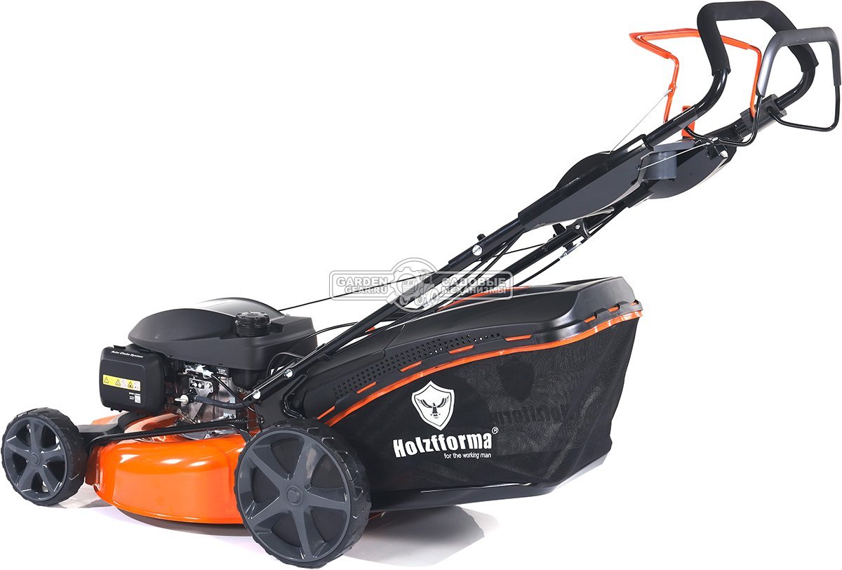 Газонокосилка бензиновая Holzfforma LC251HV (PRC, 51 см, Honda 166 см3, 3 в 1, Quattro Blade, вариатор, 65 л, 35 кг)