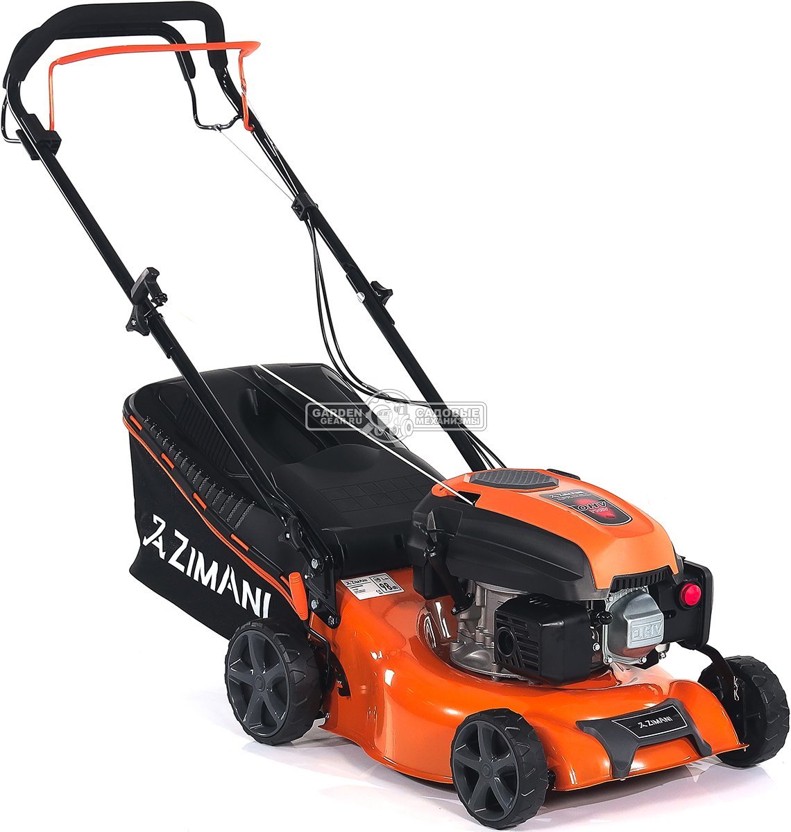 Газонокосилка бензиновая ZimAni LC142B (PRC, 42 см, 145 см3, Quattro Blade, 45 л, 23 кг)