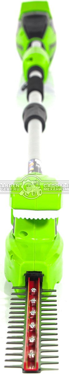 Кусторез аккумуляторный штанговый GreenWorks G40PHA без АКБ и ЗУ (PRC, 40В, 51 см, шаг 27 мм, штанга 3 м, 3.5 кг)