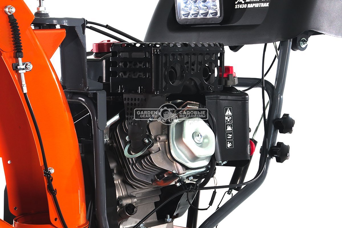 Снегоуборщик ZimAni ST430 RapidTraсk Quattro Auger (PRC, 76 см, LCT Snow Storm 414 см3, эл/стартер от АКБ, фара, AutoTurn, скорости 6/2, 124,5 кг.)