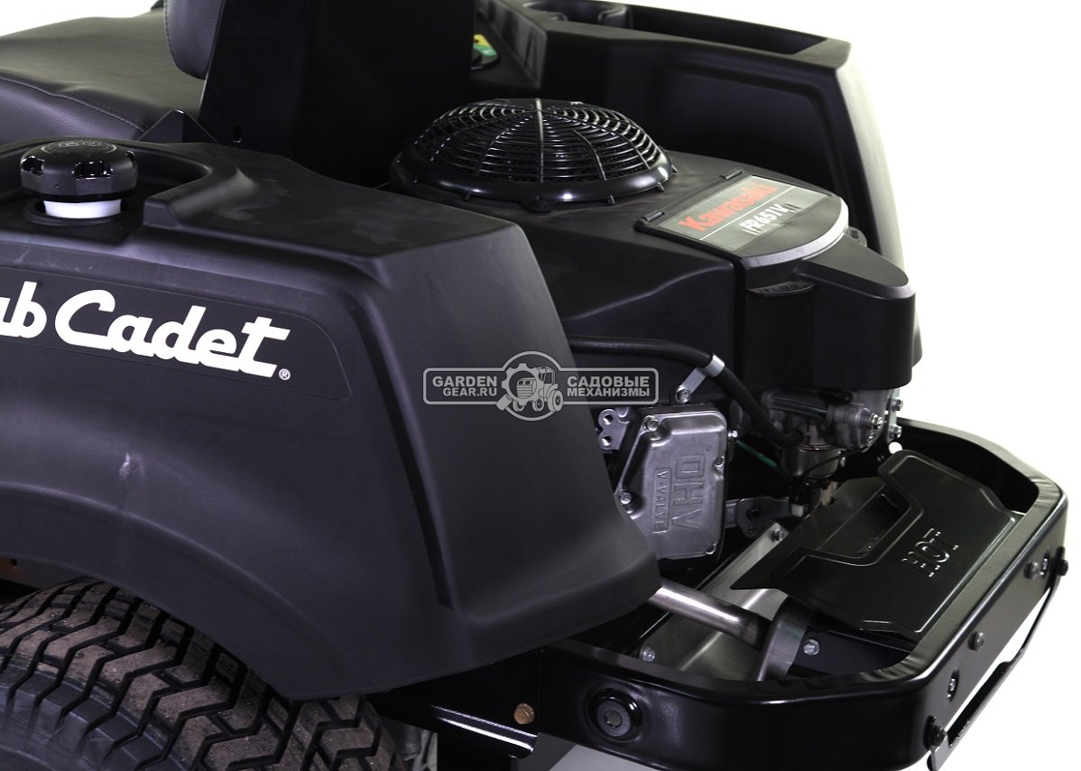 Садовый райдер Cub Cadet XZ2 127 с нулевым радиусом разворота (USA, Kawasaki, V-Twin, 726 куб.см., гидростатика, ширина кошения 127 см., 265 кг.)