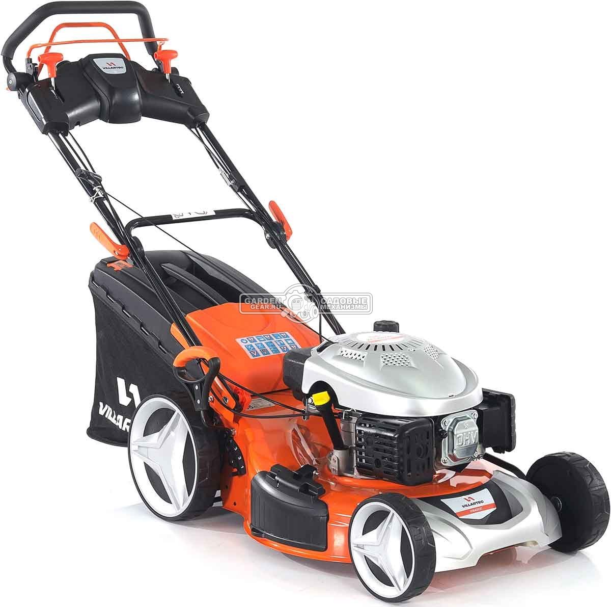 Газонокосилка бензиновая Villartec MB 4053T Village (PRC, 53 см, Daye 173 см3, сталь, 3 в 1, вариатор, 60 л, 38.5 кг)