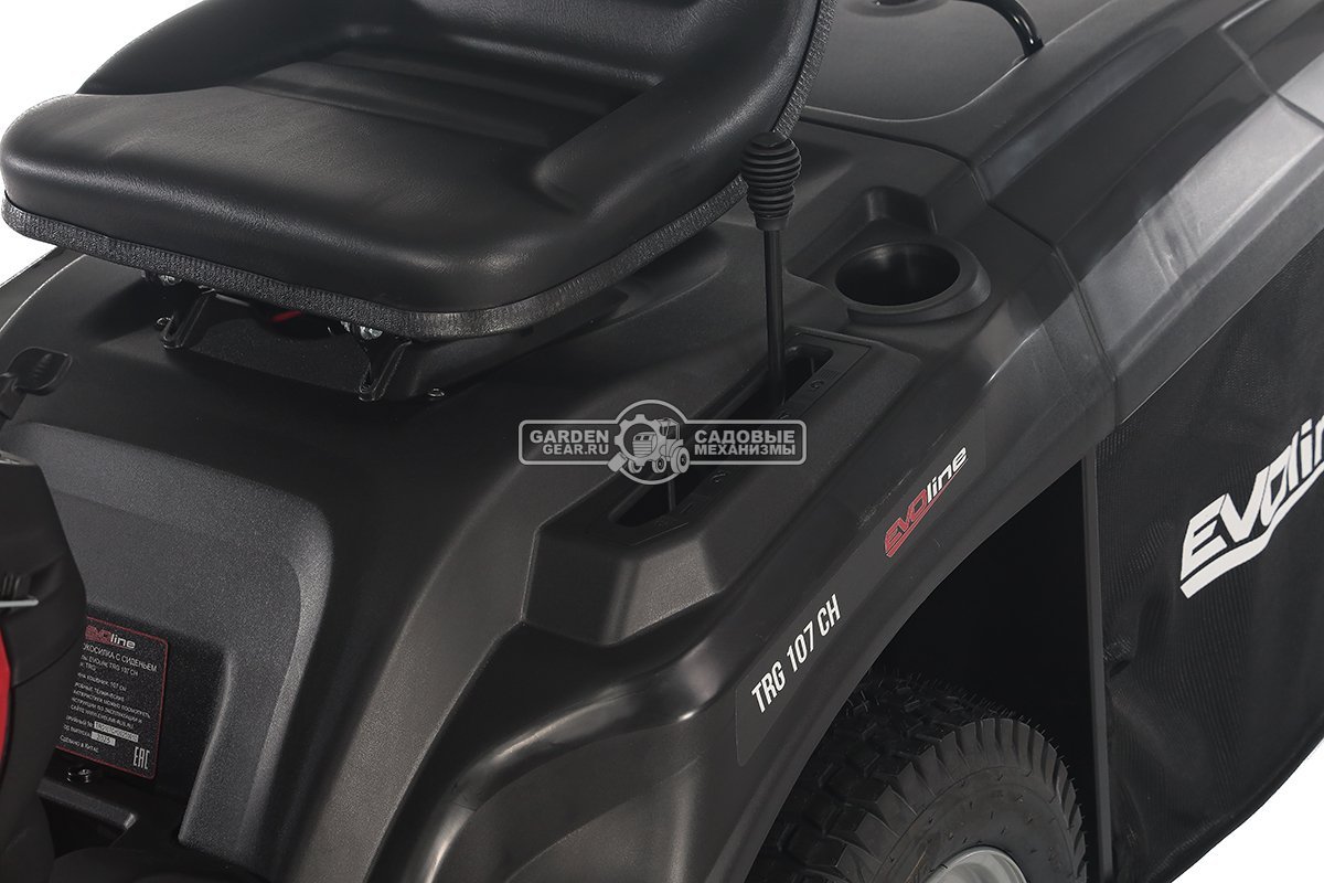 Садовый трактор Evoline TRG 107 CH (PRC, Loncin, 546 куб.см., гидростатика, ширина кошения 107 см, травосборник 220 л, 192 кг.)