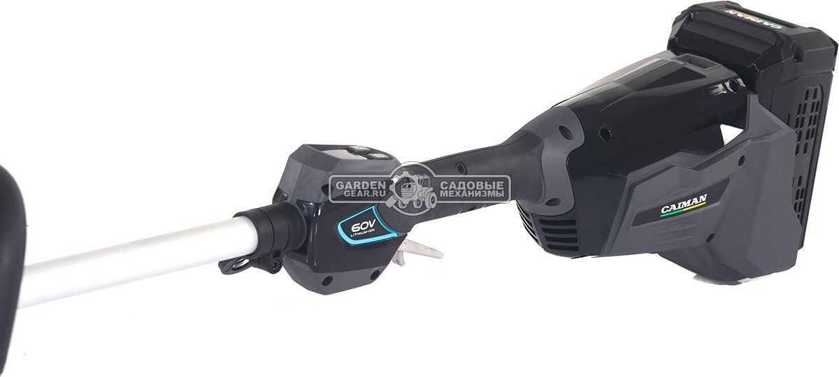 Мотокоса аккумуляторная Caiman ENO BCLi с АКБ B6040 и ЗУ C6025 (RUS, BL 60В, Standart Connect, D-рукоятка, нож 3T + леска 2,4 мм, 4,6 кг.)