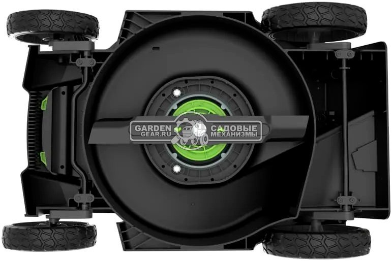 Газонокосилка аккумуляторная GreenWorks GD40LM361 с АКБ 4 А/ч и ЗУ (PRC, BL 40В, 36 см, пластик, мульчирование, 40 л, 13 кг)