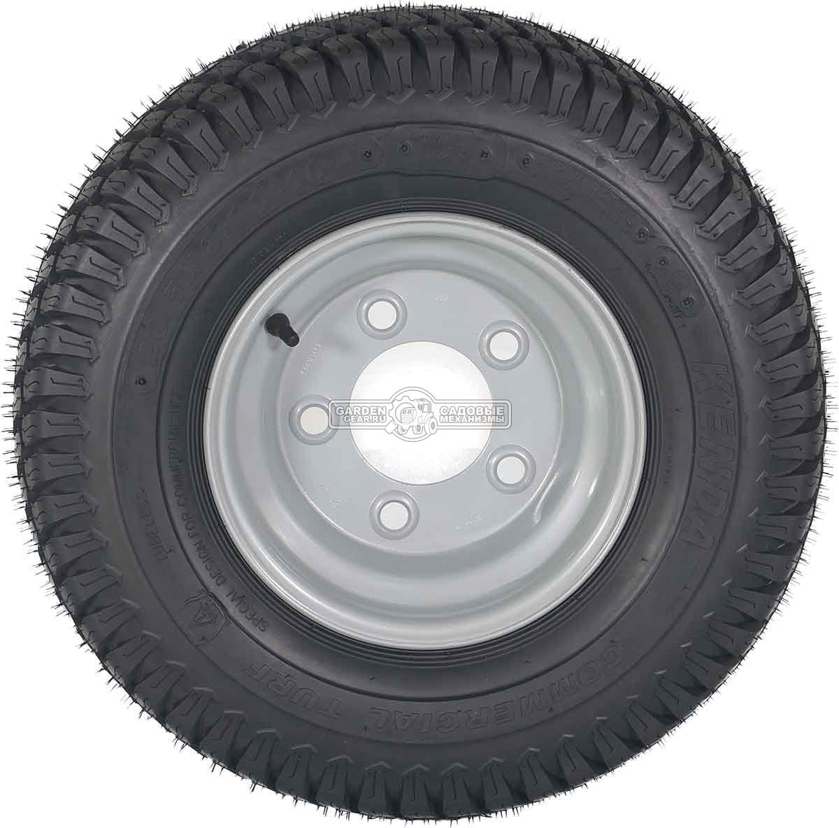 Колесо с шиной в сборе Baumech Газон 20,5x8.00-10 Kenda K513 65A4/76A4 TL Диск 6.00x10 5/94/140 d18.5 R14 ET0 Silver