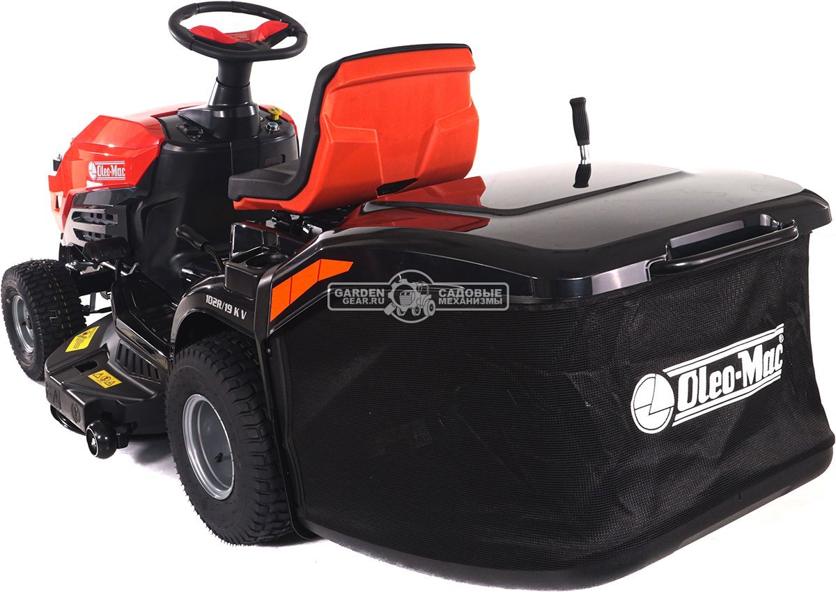 Садовый трактор Oleo-Mac OM 102R/19 KV (PRC, Emak K 1900 V-Twin, 586 см3, 102 см., гидростатика, травосборник 300 л., 198 кг.)