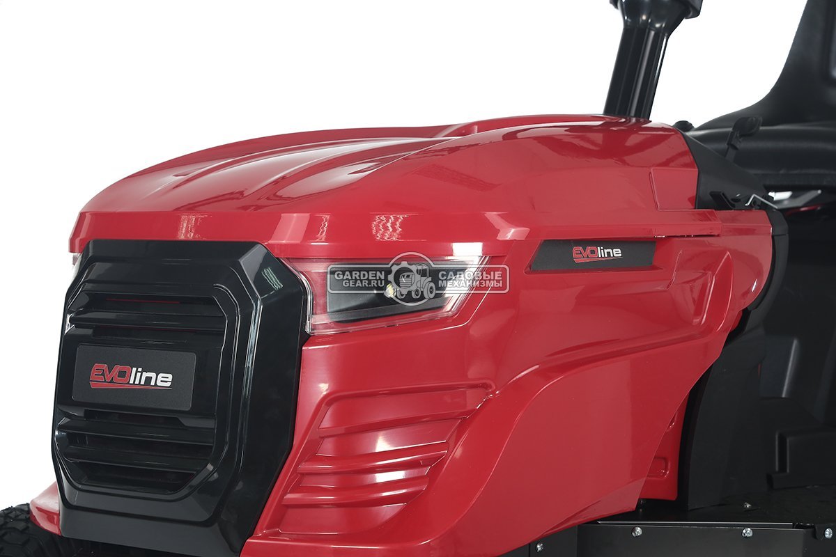 Садовый трактор Evoline TRG 107 H (PRC, Loncin, 546 куб.см., механика 5+1, ширина кошения 107 см., боковой выброс, 178 кг.)