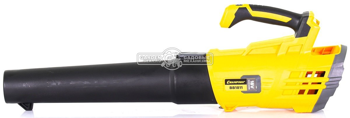 Воздуходувка аккумуляторная Champion BB1811 с АКБ 2 А/ч и ЗУ (PRC, Li-ion 18В, 4 А/ч, 38 м/с, 594 м3/ч, 1.9 кг)