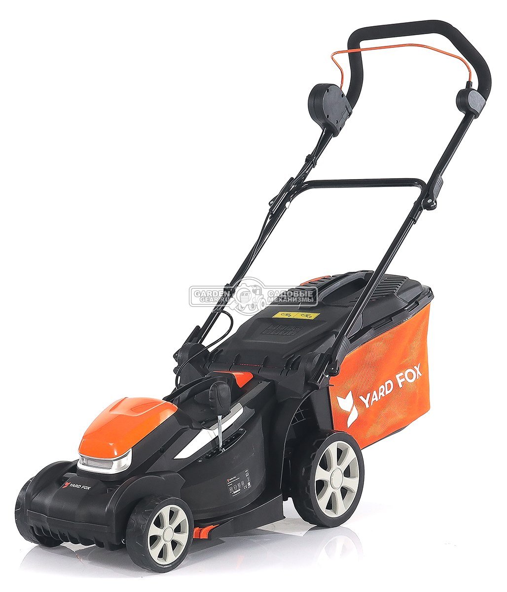 Газонокосилка аккумуляторная Yard Fox EL3435B SET с АКБ 2.5 А/ч и ЗУ (PRC, BL 40В, пластик, 34 см, 35 л, 8 кг)