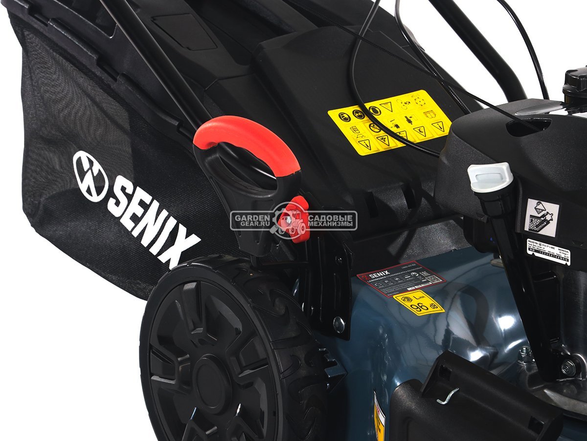 Газонокосилка бензиновая Senix LSSG-M2-EU (PRC, 46 см, Honda GCV145, 145 см3, сталь, вариатор, 3 в 1, 65 л, 27 кг)