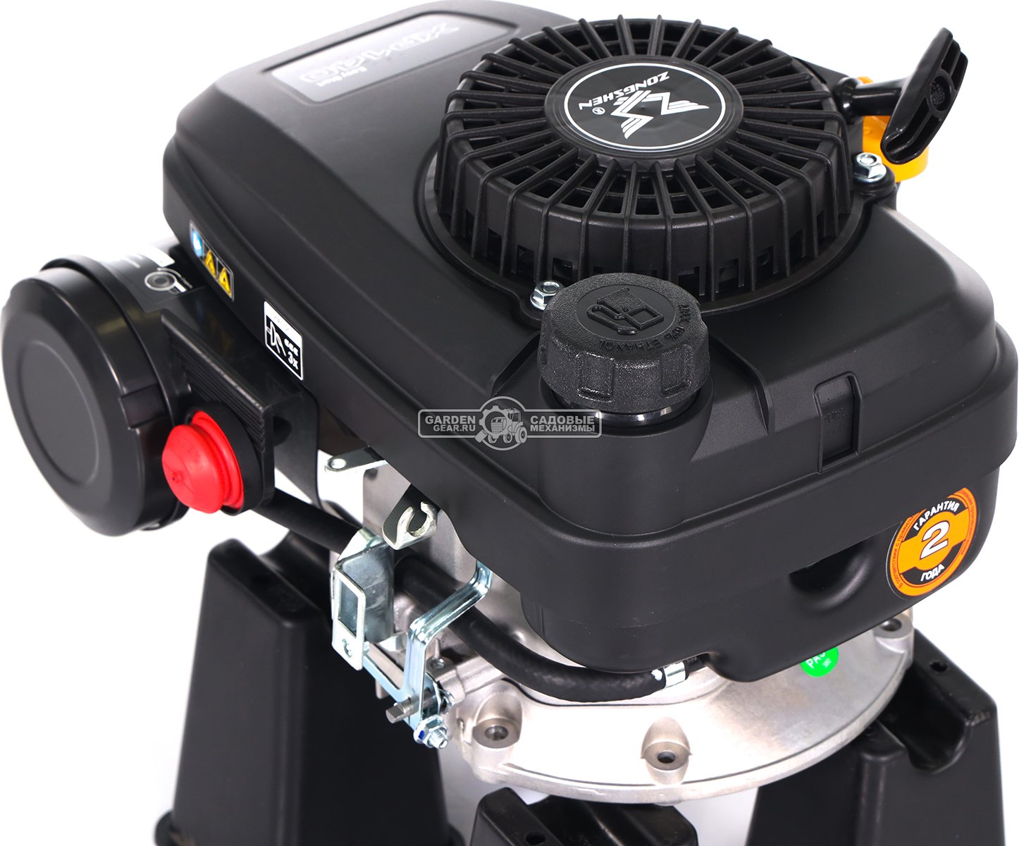 Бензиновый двигатель Zongshen XP140A (PRC, 3,5 л.с., 141 см3. диам. 22,2 мм, L 80 мм,  шпонка, динам. тормоз 7,8 кг)