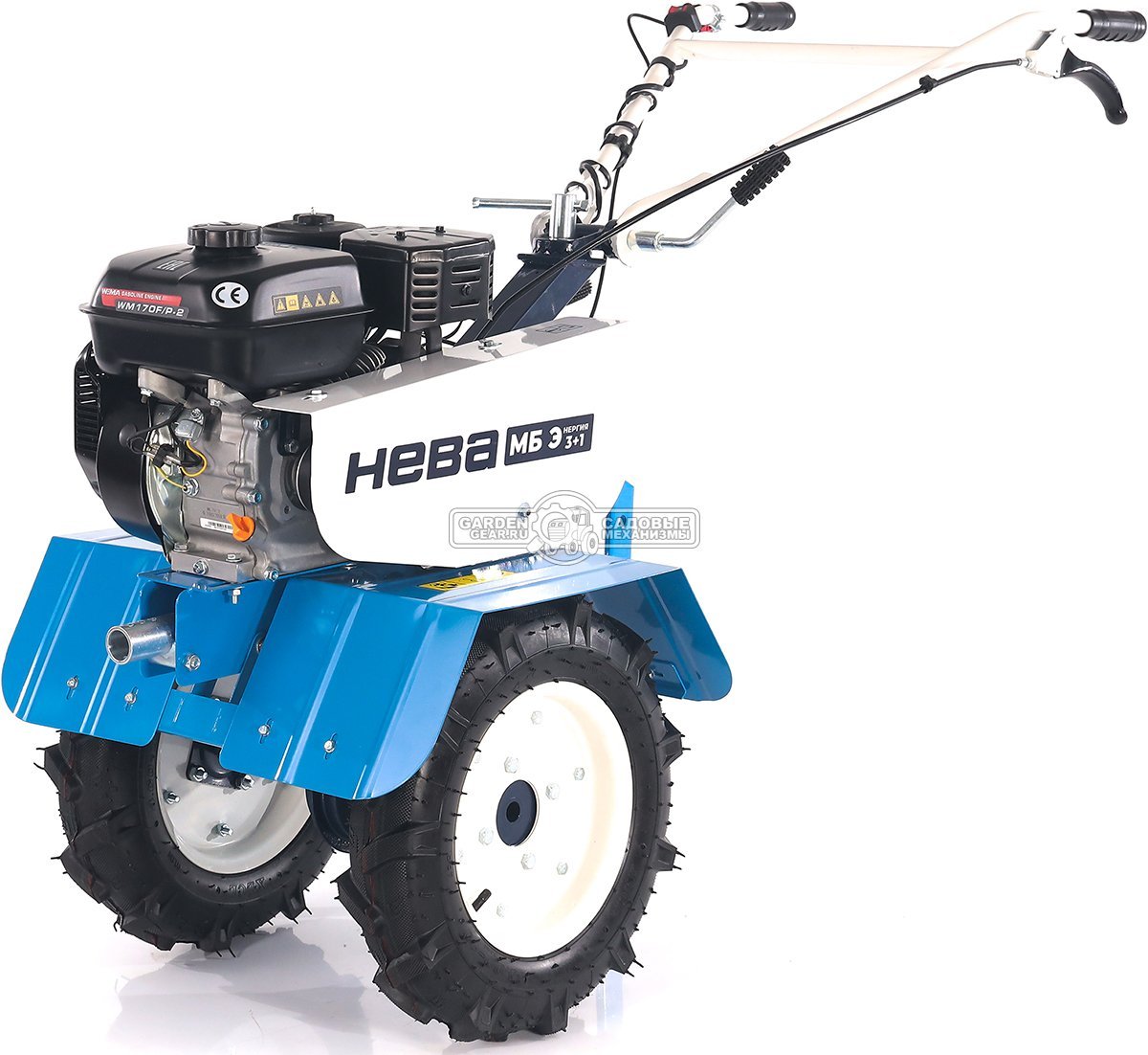 Мотоблок Нева МБ Энергия 3+1 (RUS, колеса 4,00х10, Weima WM 170 F/P, 212 см3, 60 см, 3 вперед/1 назад, шкив А, 62.5 кг)