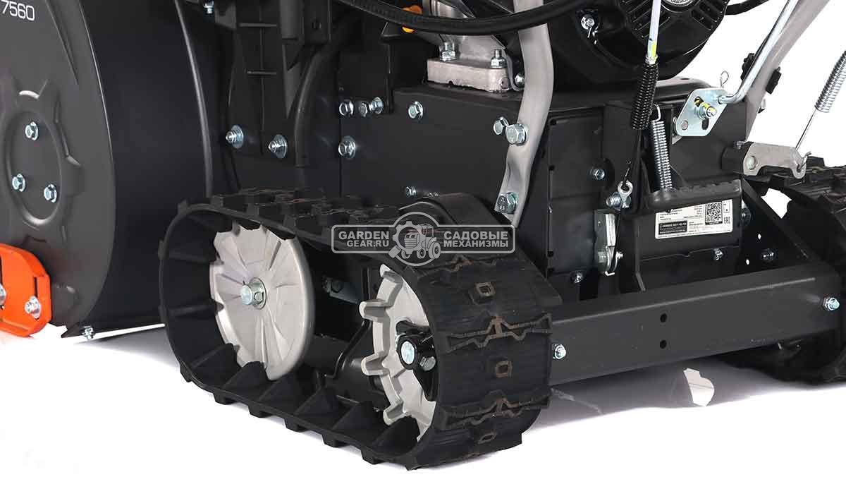 Снегоуборщик Daewoo S 7560 гусеничный (PRC, 61 см., Daewoo, 220 см3, скорости 6/2, фара, 78 кг)