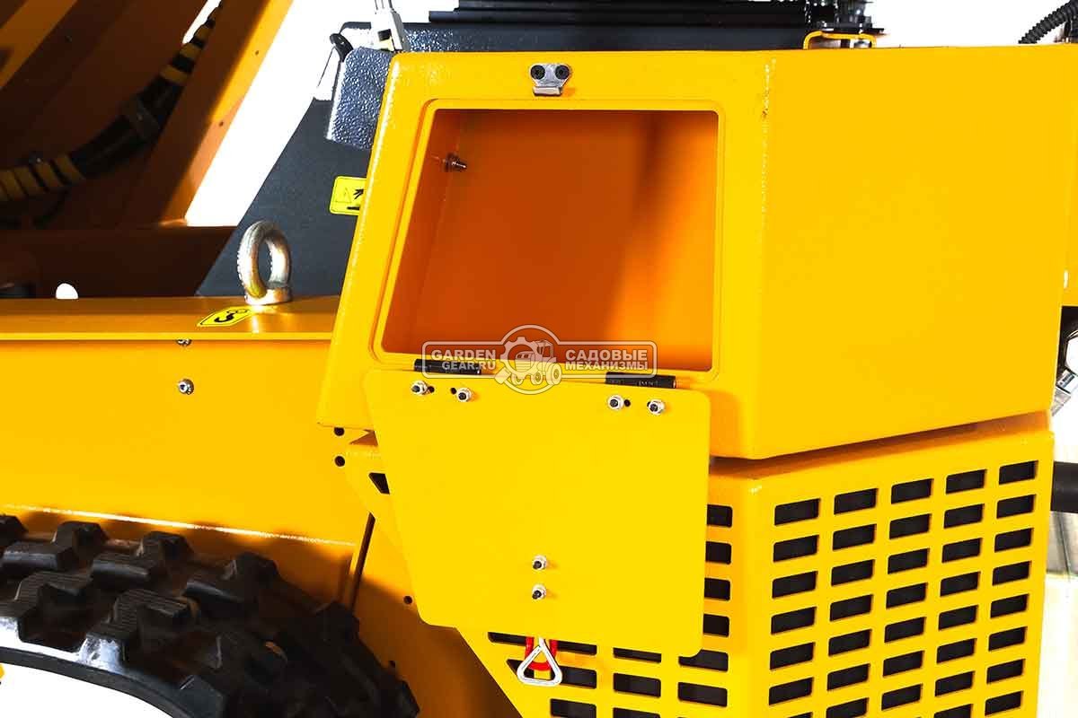 Универсальная машина мини-погрузчик Baumech ML-03 Pro + гидравлический отвал 120 см. с двигателем Zongshen GB750 EFI V-Twin инжектор