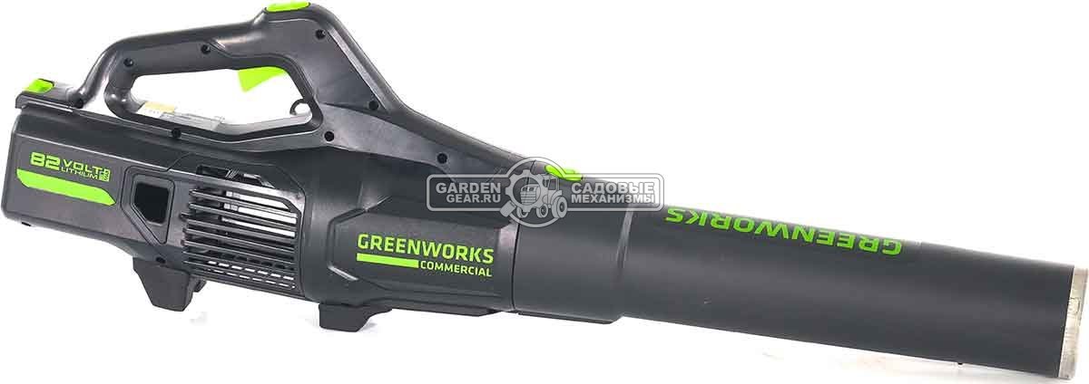 Воздуходувка аккумуляторная GreenWorks GD82ABII без АКБ и ЗУ (PRC, BL 82В, 225 км/ч, 21.5 м3/мин, 2.6 кг)