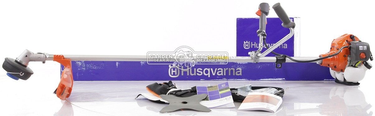 Бензокоса Husqvarna 143R-II (PRC, 41,5 куб.см., 1,5 кВт/2 л.с., нож Multi 275-4 1&quot;, T45X M12 леска 3,3 мм., оснастка Standard, 8,0 кг.)