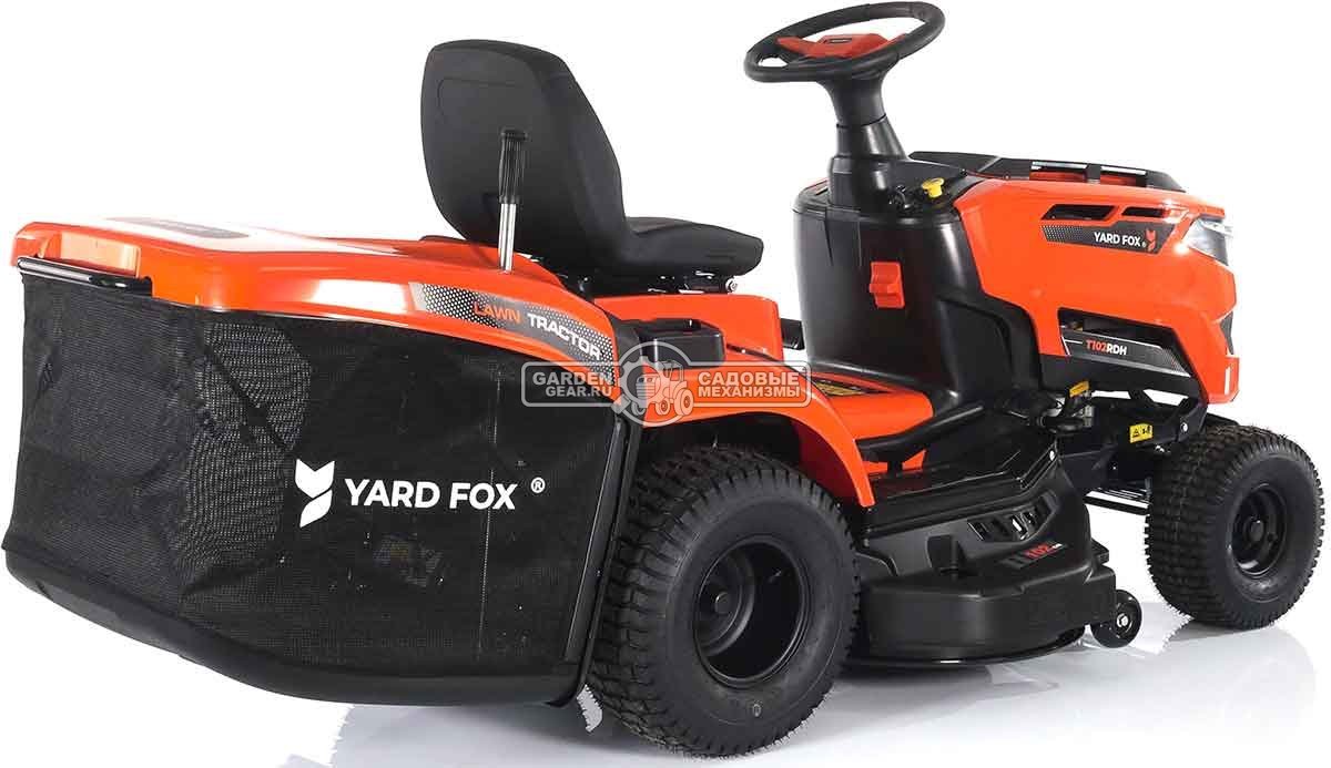 Садовый трактор Yard Fox T 102RDH (PRC, Loncin LC2P73F, 586 куб.см., гидростатика, травосборник 245 л, ширина кошения 102 см, 196 кг)