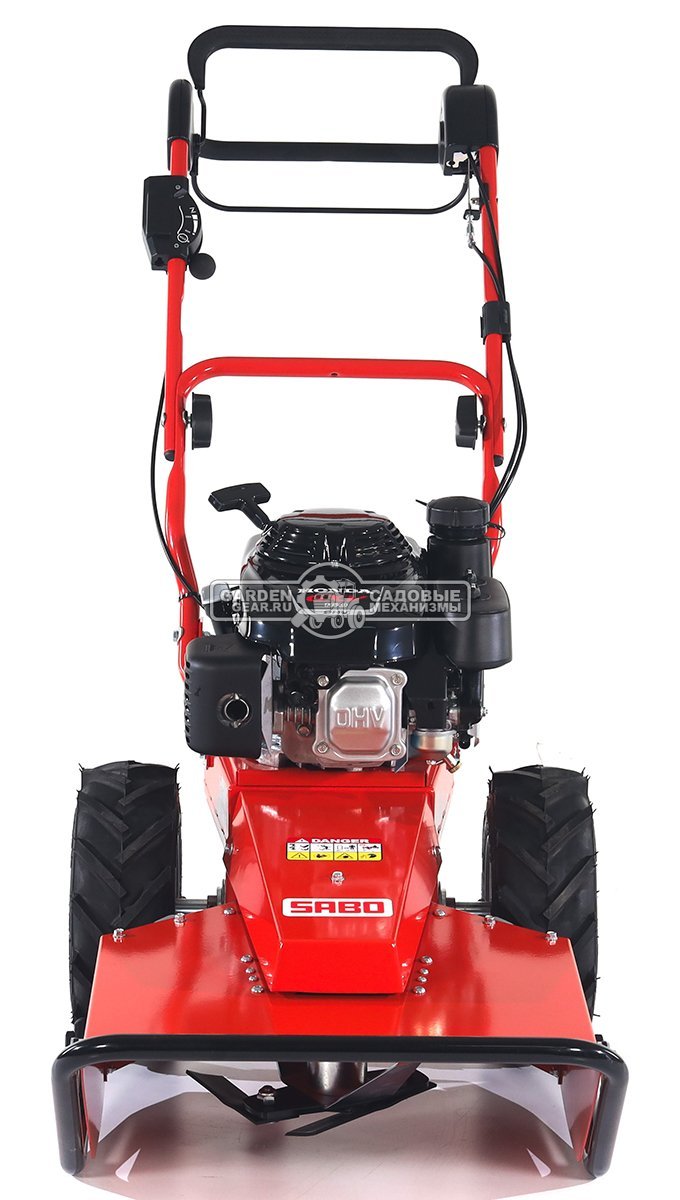Профессиональный колесный триммер SABO 50-PRO C DRIVE с ножом (GER, 50 см, Honda GXV160, 163 куб.см., 66 кг.)