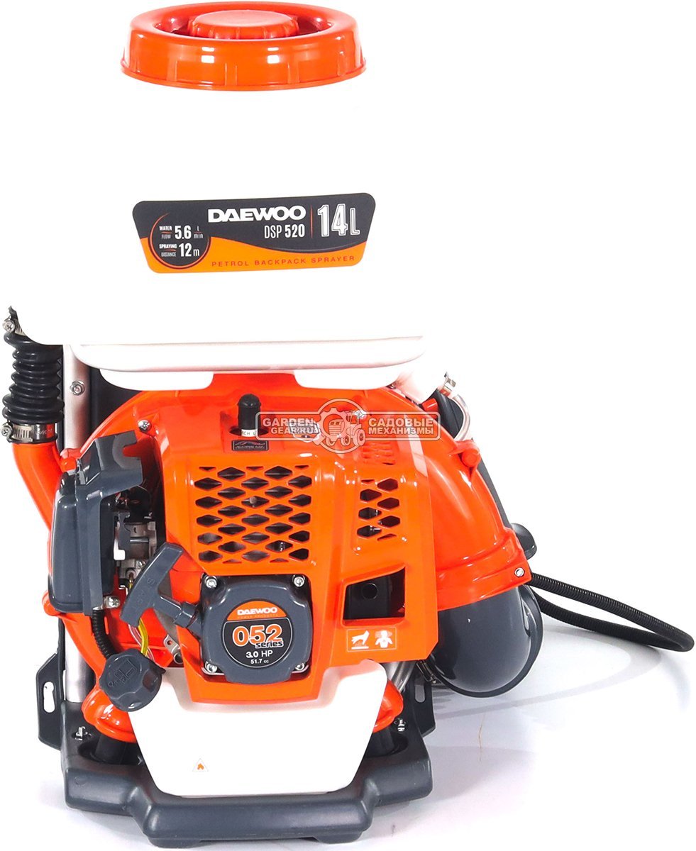 Опрыскиватель бензиновый Daewoo DSP 520 (PRC, распыление воздухом, 51,7 см3, 3,0 л.с., 14 л, 10 кг.)
