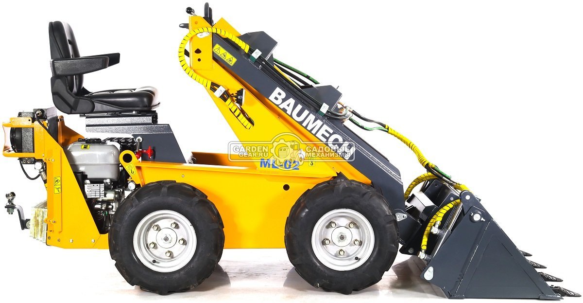 Ковш челюстной Baumech 4 в 1, 110 см., объём 130 л. с зубьями