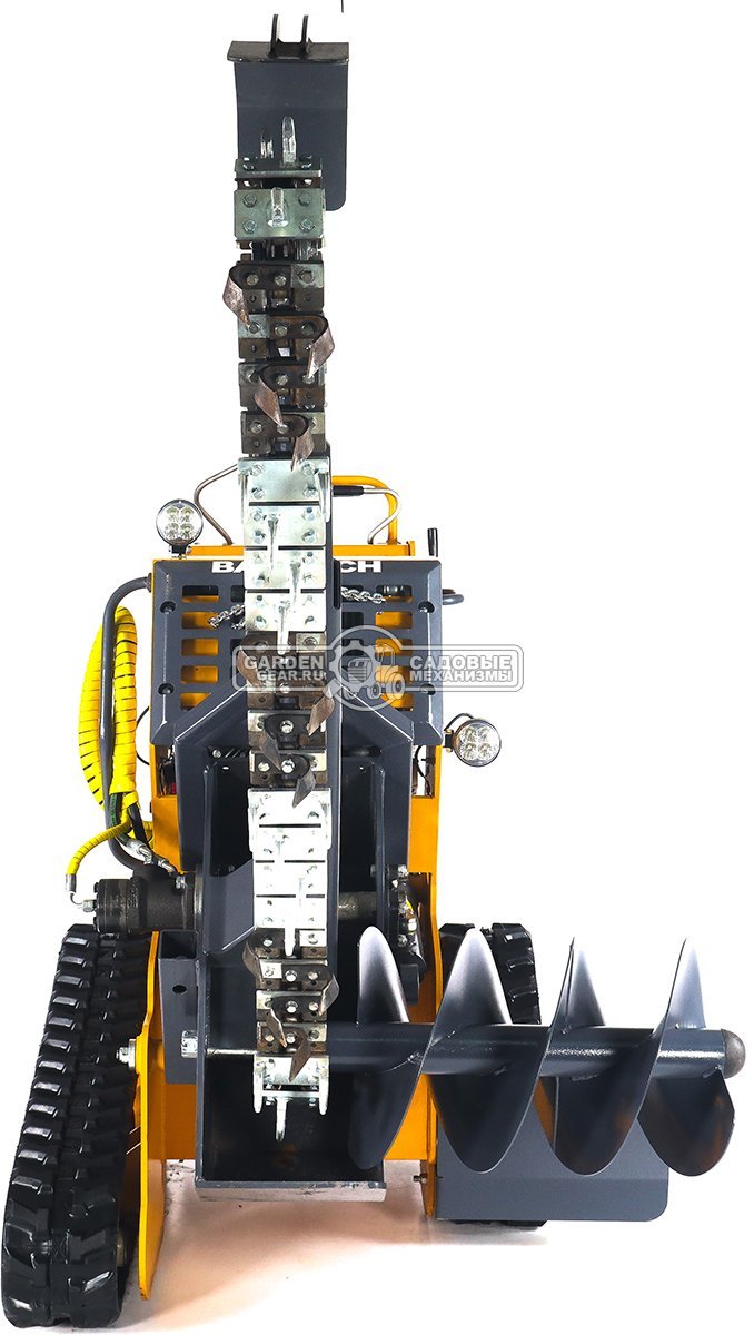 Самоходный гусеничный траншеекопатель Baumech ТКС1 с двигателем Zongshen GB750 EFI V-Twin инжектор (скорость копки грунта до 60 м/ч), 762 кг.