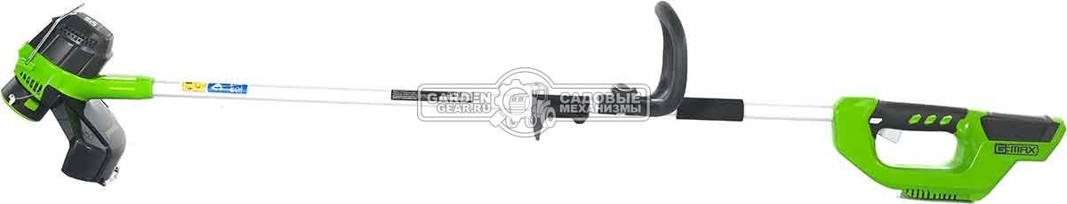 Триммер аккумуляторный GreenWorks G40LT с АКБ 4 А/ч и ЗУ (PRC, 40В, леска 1.65 мм, 3 кг)