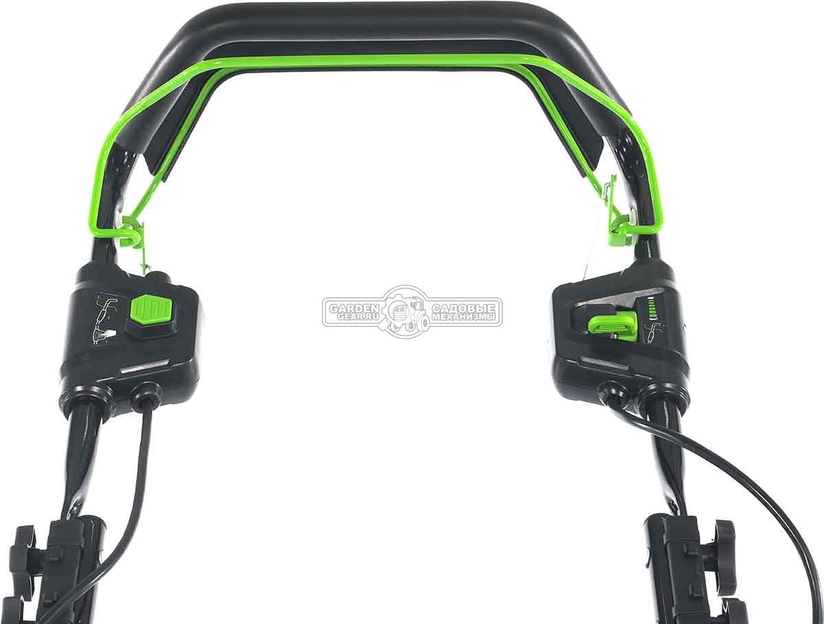 Газонокосилка аккумуляторная самоходная GreenWorks GC82LM61S TwinForce без АКБ и ЗУ (PRC, BL 82В, 61 см, сталь, 2 слота для АКБ, мульч., 70 л, 32 кг)