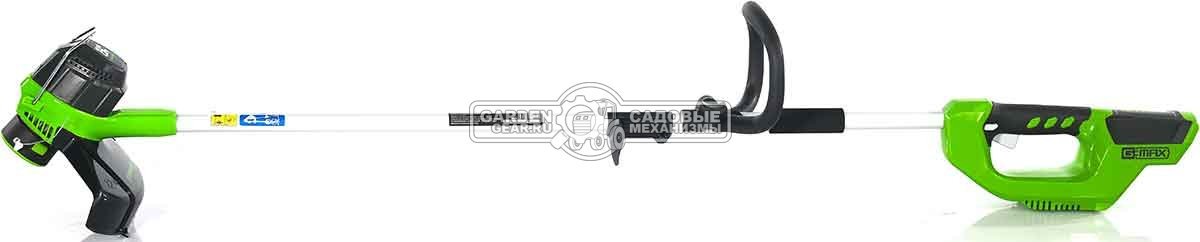 Триммер аккумуляторный GreenWorks G40LT с АКБ 4 А/ч и ЗУ (PRC, 40В, леска 1.65 мм, 3 кг)