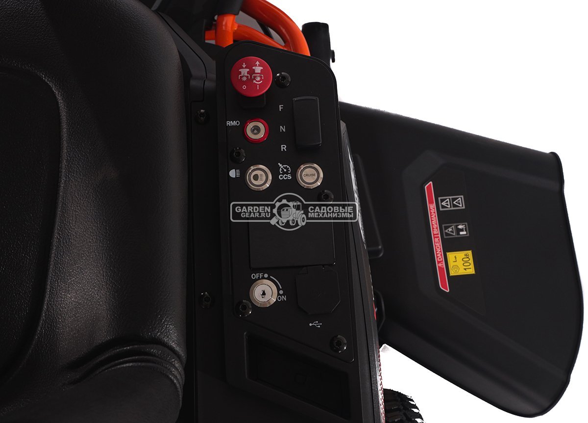 Садовый минирайдер Yard Fox T 96 SB аккумуляторный (PRC, 56В, 50 Ач LFP/Li-ion, 96 см, LED фара, мульчирование, 210 кг)