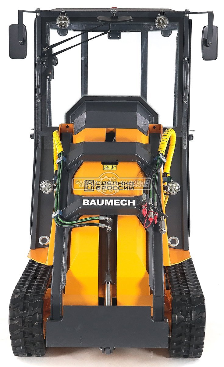 Универсальная машина мини-погрузчик Baumech ML-03 Pro с зимней кабиной с двигателем Honda GX630 V-Twin